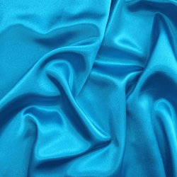 *Ткань Атлас-сатин, цвет Голубой (на отрез)  в Старом Осколе