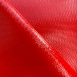 Тентовый материал ПВХ 600 гр/м2 плотная, Красный (Ширина 150см), на отрез  в Старом Осколе, 600 г/м2, 1189 руб