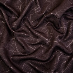 Ткань Блэкаут для штор &quot;Ледовое тиснение цвет Темно-Коричневый&quot; (на отрез)  в Старом Осколе