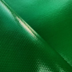 Ткань ПВХ 600 гр/м2 плотная, Зелёный (Ширина 150см), на отрез  в Старом Осколе
