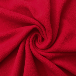 Флис Односторонний 130 гр/м2, цвет Красный (на отрез)  в Старом Осколе