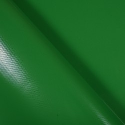 Ткань ПВХ 450 гр/м2, Зелёный (Ширина 160см), на отрез  в Старом Осколе