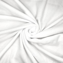 Флис Односторонний 130 гр/м2, цвет Белый (на отрез)  в Старом Осколе