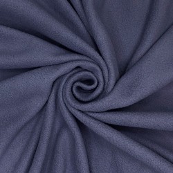 Ткань Флис Односторонний 130 гр/м2, цвет Темно-серый (на отрез)  в Старом Осколе