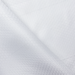 Ткань Оксфорд 300D PU Рип-Стоп СОТЫ, цвет Белый (на отрез)  в Старом Осколе