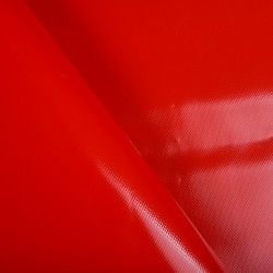 Ткань ПВХ 450 гр/м2, Красный (на отрез)  в Старом Осколе