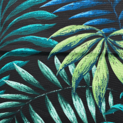 Интерьерная ткань Дак (DUCK), принт &quot;Тропические листья&quot; (на отрез)  в Старом Осколе