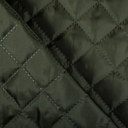 Стеганая подкладочная ткань с синтепоном (100гр/м2), цвет Хаки (на отрез)  в Старом Осколе