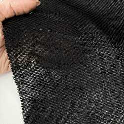 Сетка 3D трехслойная Air mesh 165 гр/м2, цвет Черный (на отрез)  в Старом Осколе